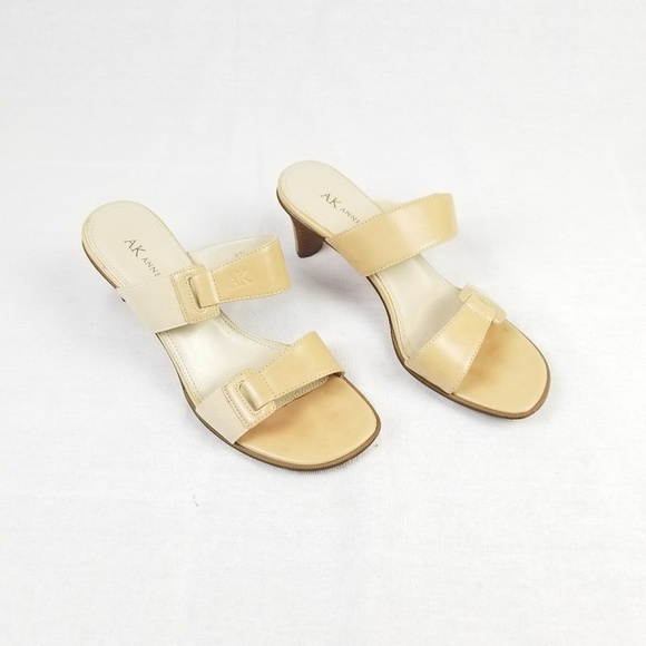 Anne Klein Shoes - Anne Klein Double Leather Strap Heels Scandals